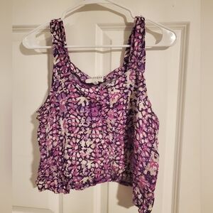 Olive & Oak Purple Floral Top